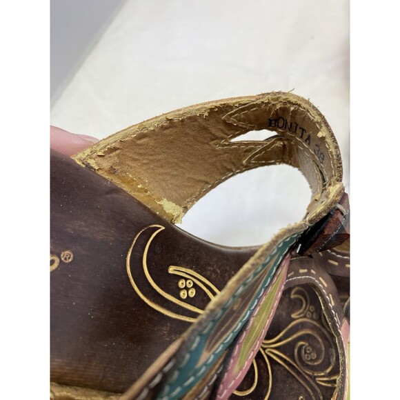 Spring Step Bonita Women's Floral Wedge Sandal, Size 38 EU - Picture 8 of 9